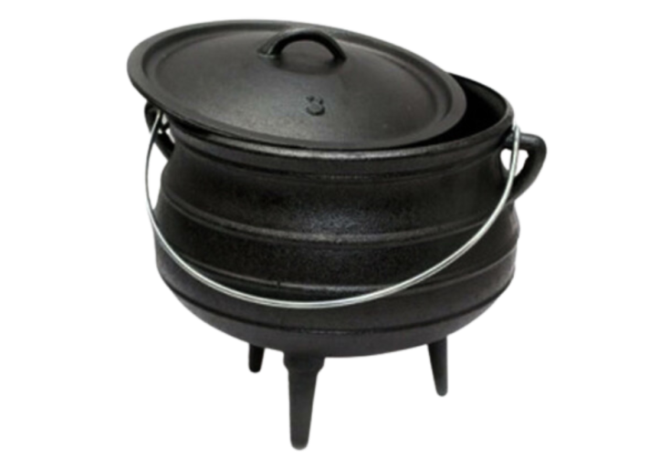 Potjie Pots with Legs (Sizes 1/4 to 2) - Biltong St Marcus