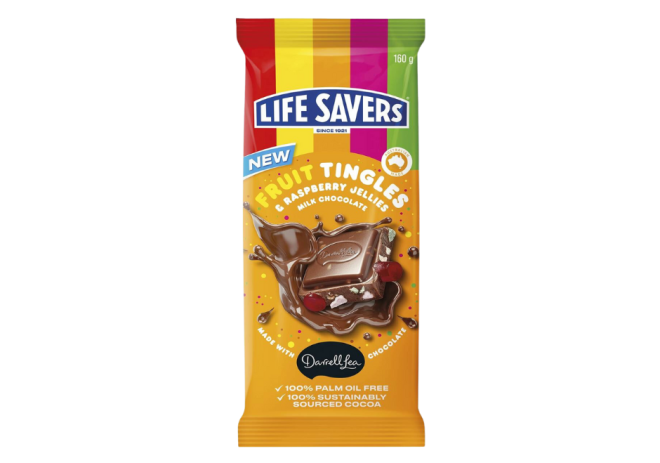 Life Savers Fruit Tingle Raspberry Jellies chocolate