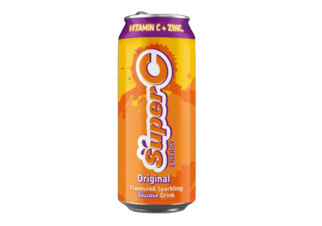 Super C Energy Drink Orange Can